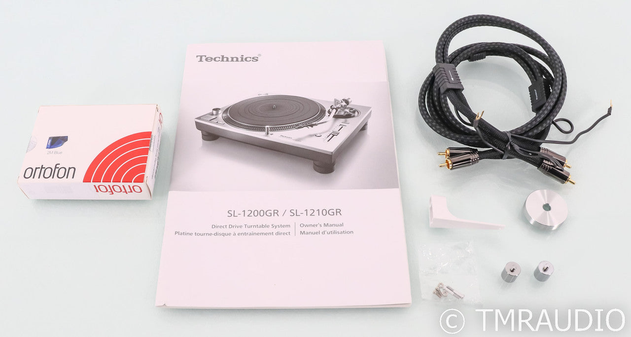 Technics SL-1210GR Direct-Drive Turntable; Ortofon 2M Blue; Black