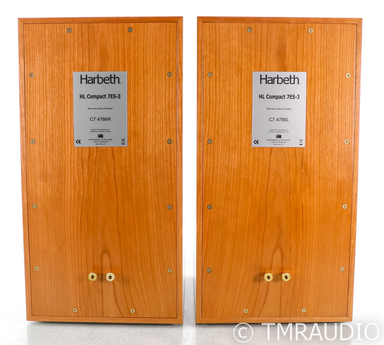 Harbeth HL Compact 7ES-3 Bookshelf Speakers; Cherry Pair; 7ES3
