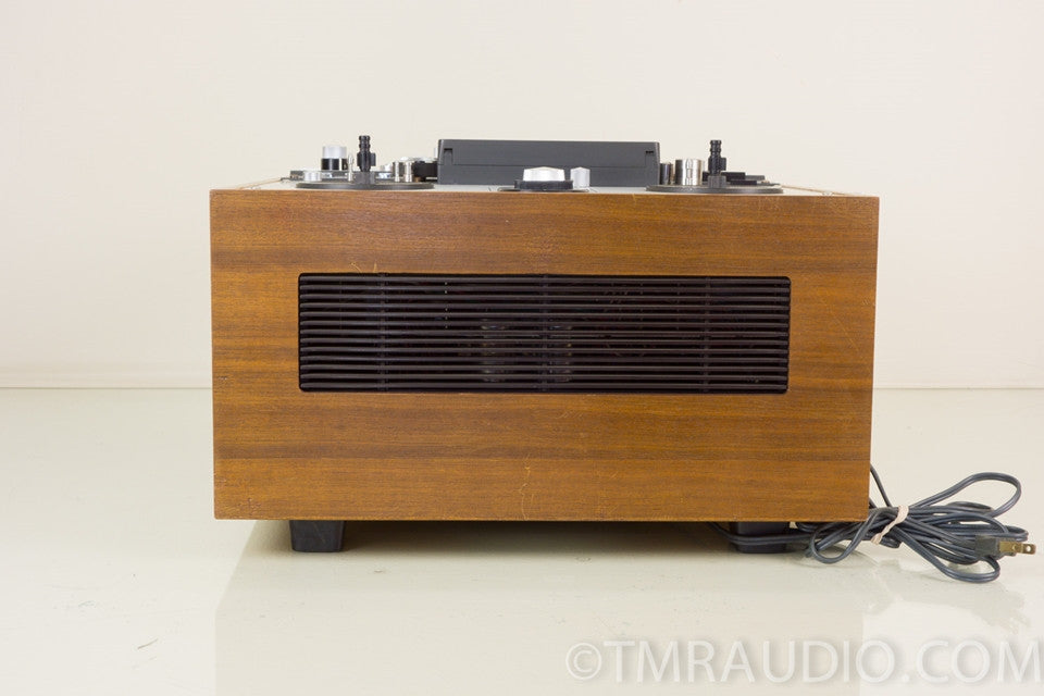 AKAI X-360D Vintage Reel to Reel Tape Recorder in Wood Cabinet AS-IS ...