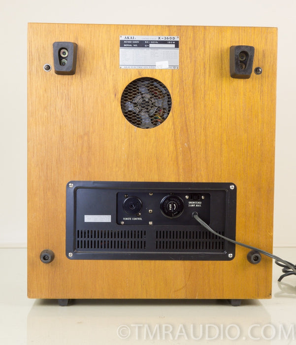 AKAI X-360D Vintage Reel to Reel Tape Recorder in Wood Cabinet AS-IS ...
