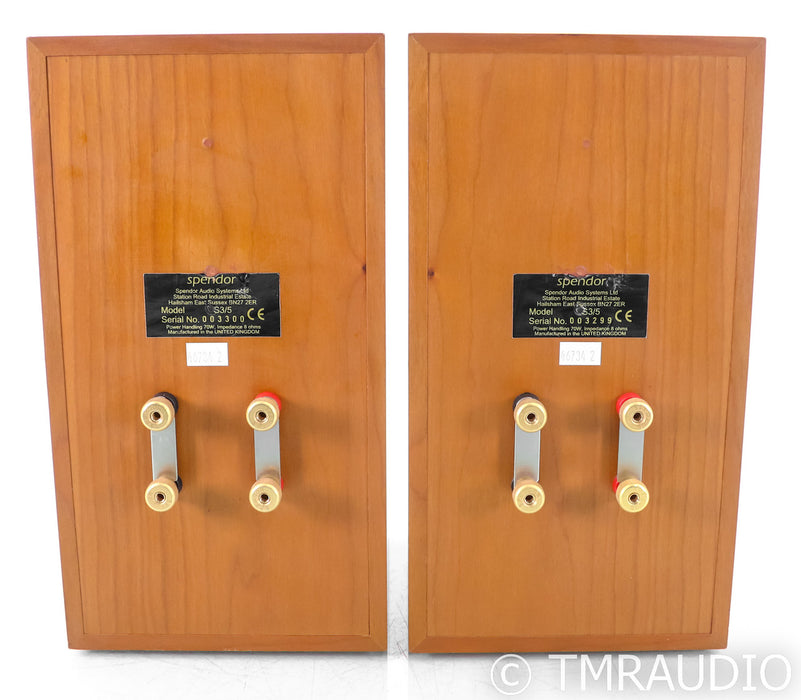 Spendor S3/5 Bookshelf Speakers; Light Cherry Pair
