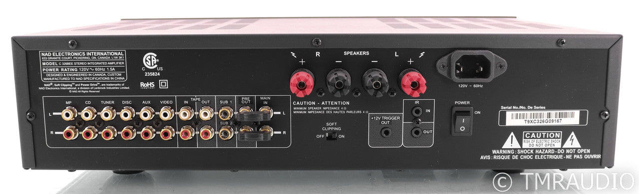 NAD C 326BEE Stereo Integrated Amplifier; C326BEE; Remote