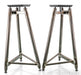Solidsteel SS-6 24" Tripod Frame Speaker Stands; SS6; Black Pair