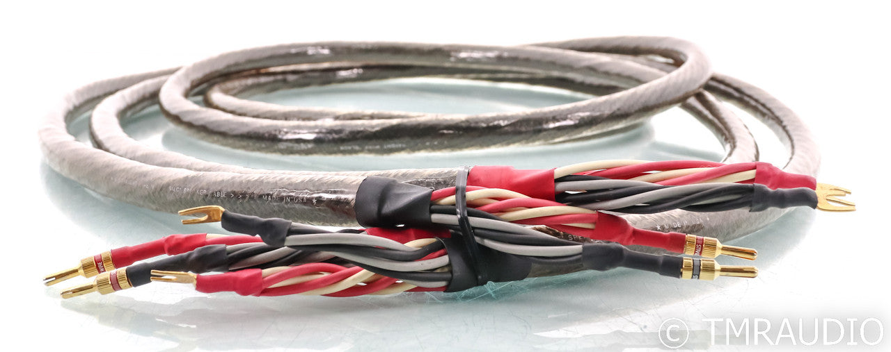 Straight Wire Black Silc Speaker Cables; 3m Pair