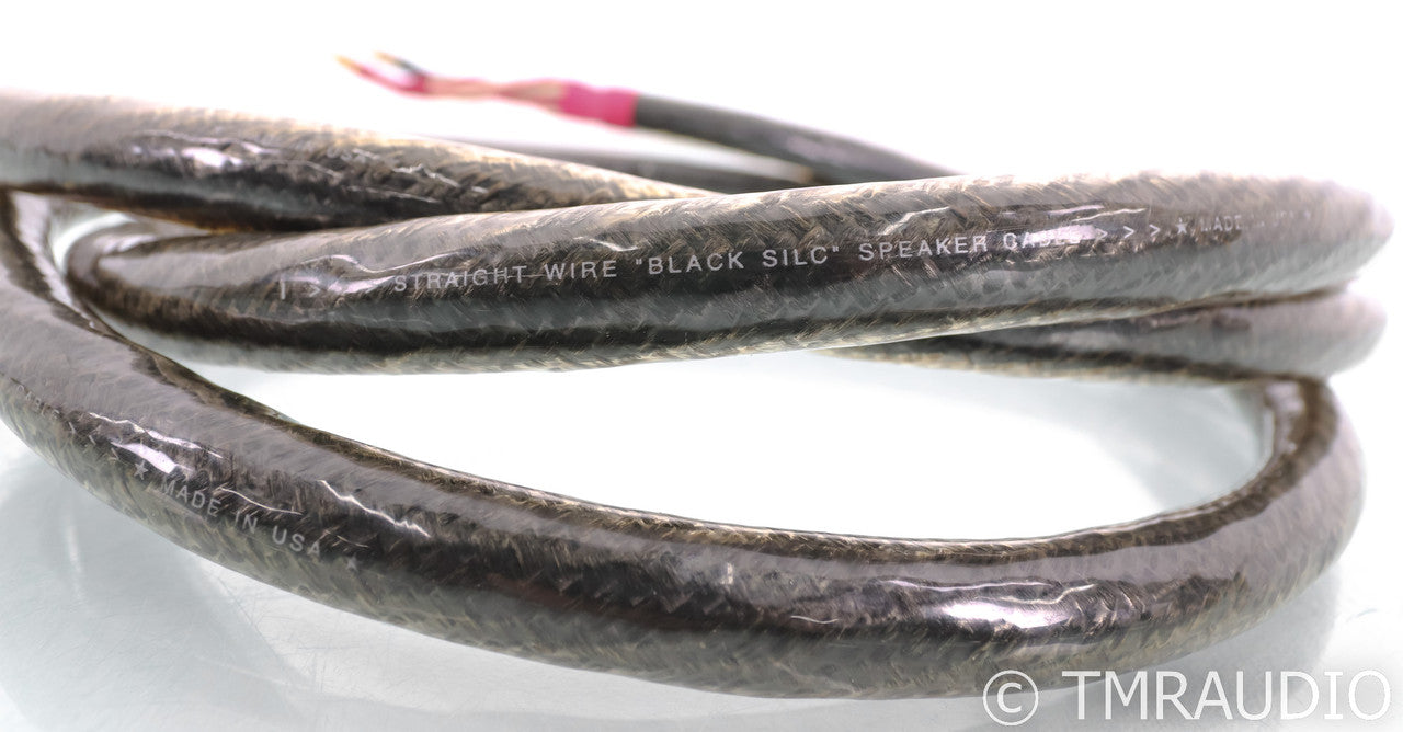 Straight Wire Black Silc Speaker Cables; 3m Pair