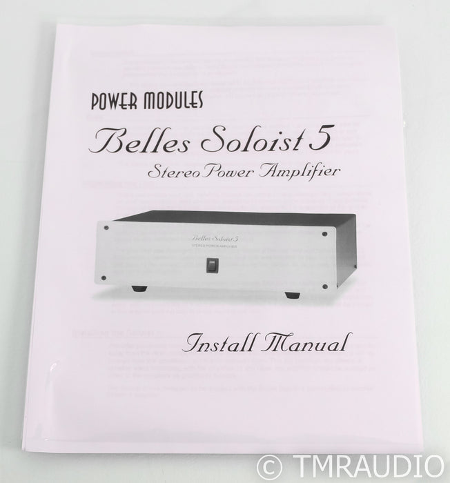 Power Modules Belles Soloist 5 Stereo Power Amplifier