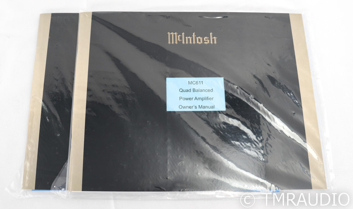 McIntosh MC611 Mono Power Amplifier; Pair; MC-611