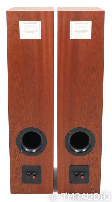 Omega Super Alnico High Output XRS Floor Speakers; Mahogany Pair