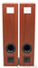 Omega Super Alnico High Output XRS Floor Speakers; Mahogany Pair