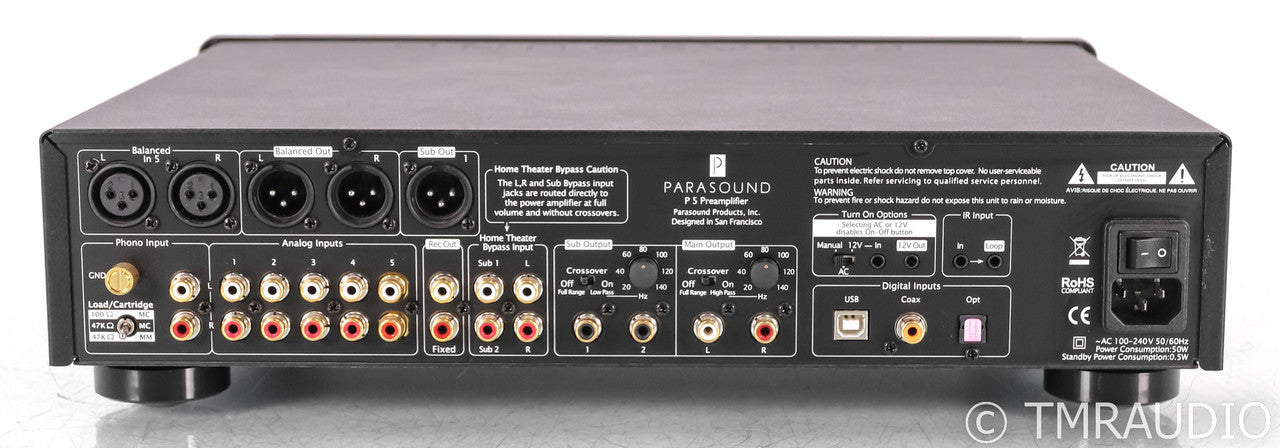Parasound Halo P5 2.1 Channel Preamplifier; P-5; DAC; MM / MC Phono