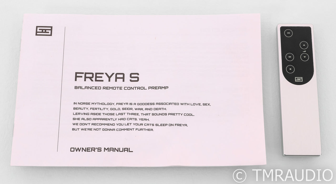 Schiit Freya S Stereo Preamplifier; Remote; Silver