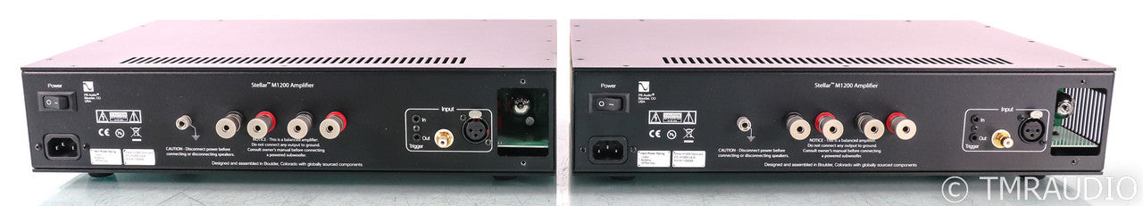 PS Audio M12000 Mono Tube Hybrid Power Amplifier; M-1200; Black Pair