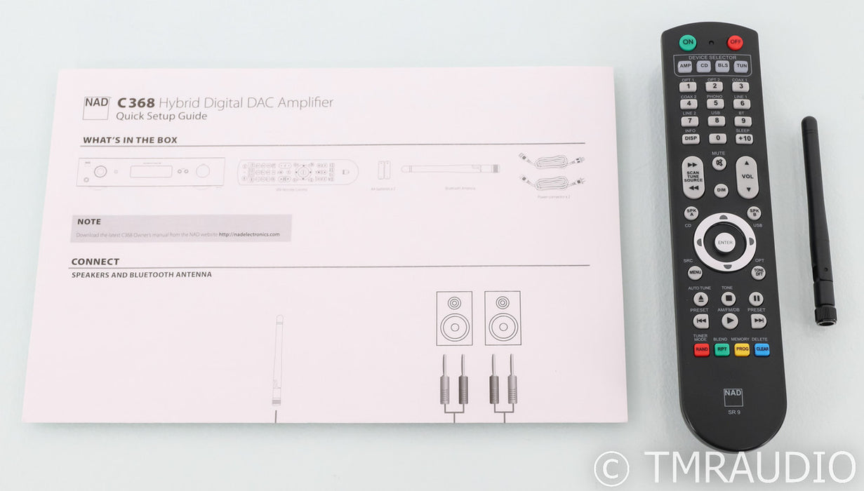 NAD C 368 Stereo Integrated Amplifier; Remote; MM Phono; Digital (Open Box)
