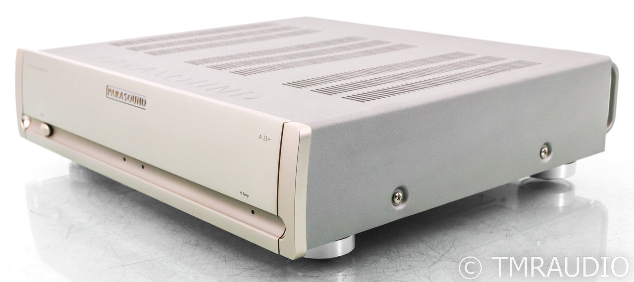 Parasound A 23+ Stereo Power Amplifier; Silver; A23+