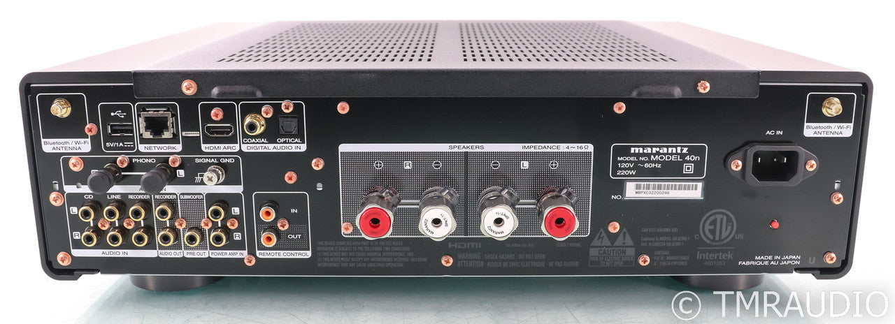 Marantz Model 40n Wireless Streaming Integrated Amplifier; Black; Remote