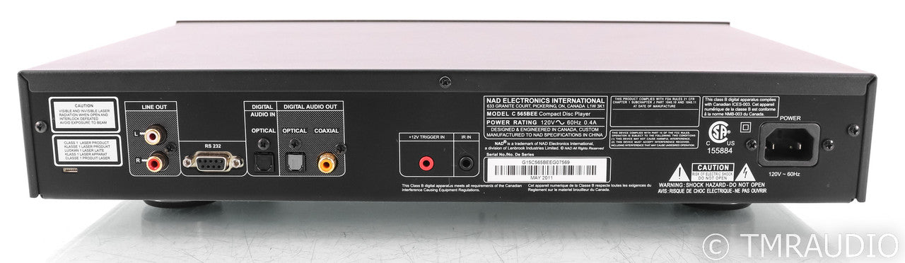 NAD C 565BEE CD Player; Remote; Black; C565BEE