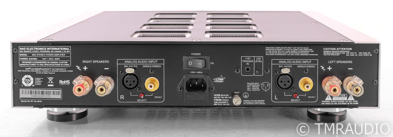 NAD Masters M22 V1 Stereo Power Amplifier; M-22
