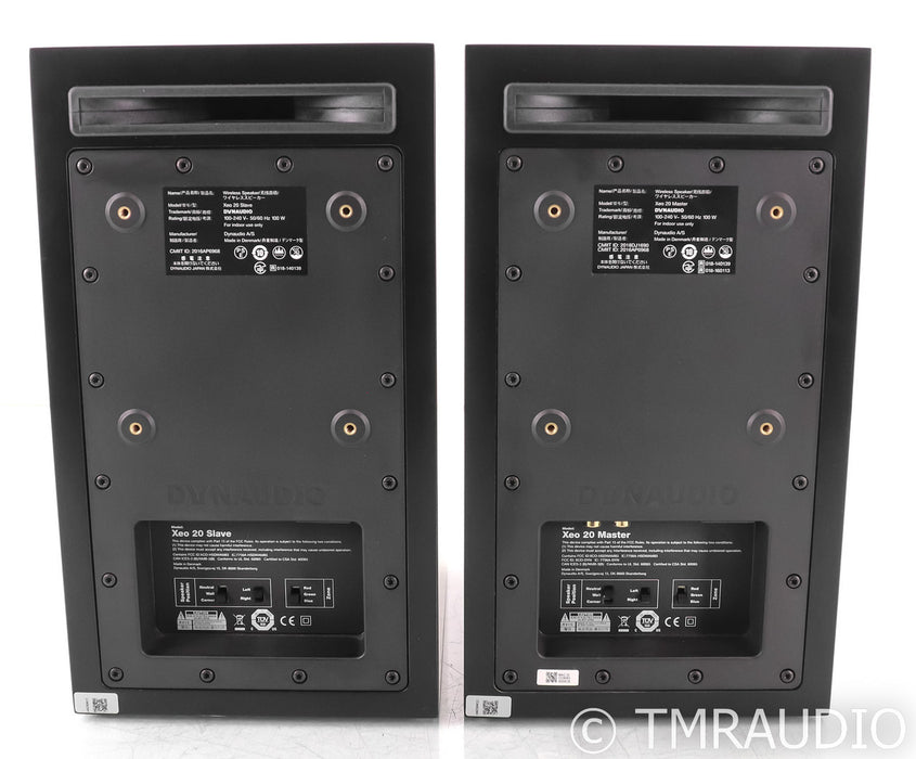 Dynaudio Xeo 20 Wireless Bookshelf Speakers; Black Pair; Bluetooth; Remote