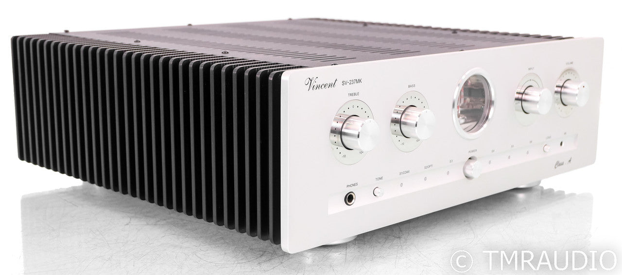 Vincent SV-237MK Stereo Tube Hybrid Integrated Amplifier; Silver; Remote