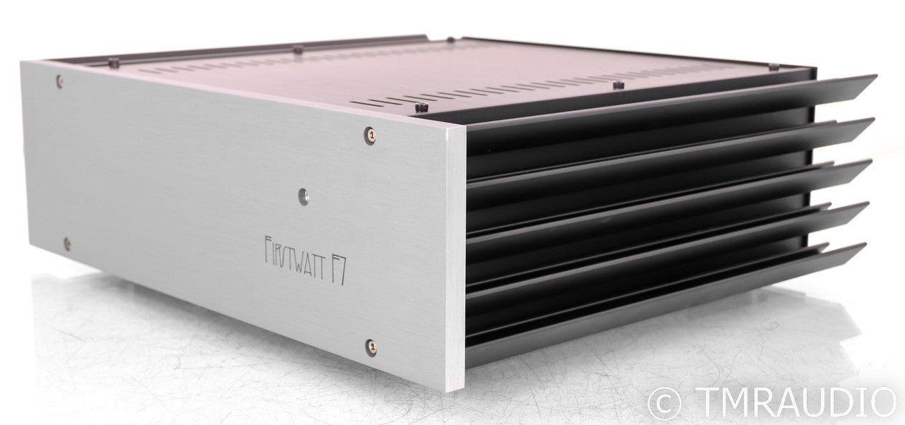 First Watt F7 Stereo Power Amplifier; F-7; Silver