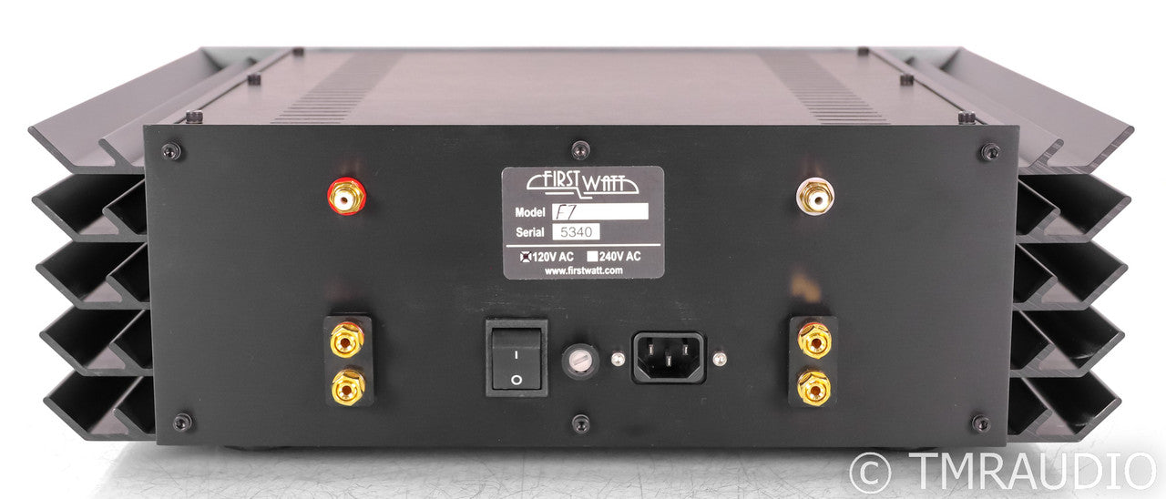 First Watt F7 Stereo Power Amplifier; F-7; Silver