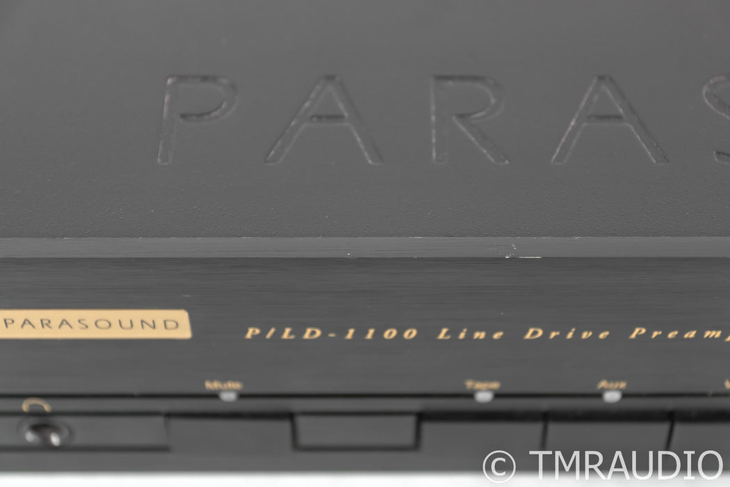 Parasound P/LD-1100 Line Drive Stereo Preamplifier; Black; PLD1100; Remote
