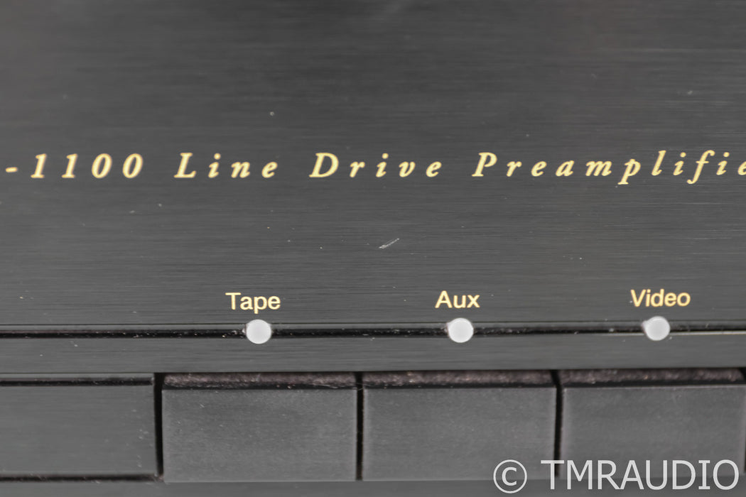 Parasound P/LD-1100 Line Drive Stereo Preamplifier; Black; PLD1100; Remote