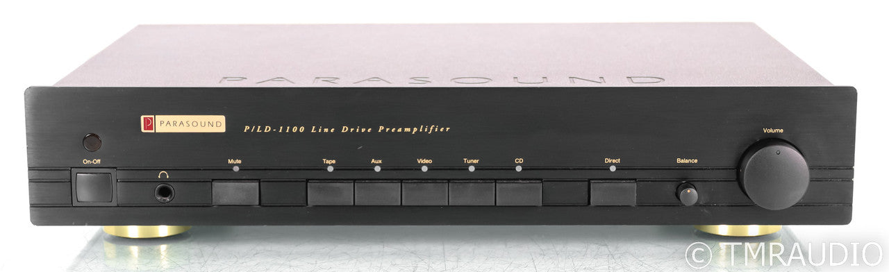 Parasound P/LD-1100 Line Drive Stereo Preamplifier; Black; PLD1100; Remote