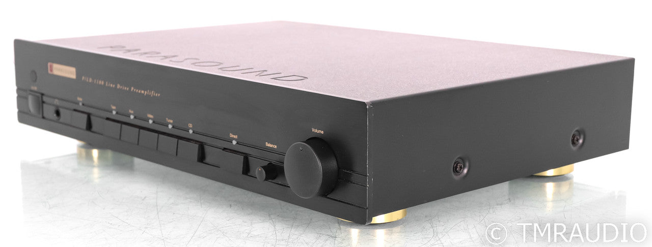 Parasound P/LD-1100 Line Drive Stereo Preamplifier; Black; PLD1100; Remote