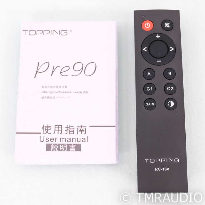 Topping Pre90 Stereo Preamplifier; Pre-90; Remote