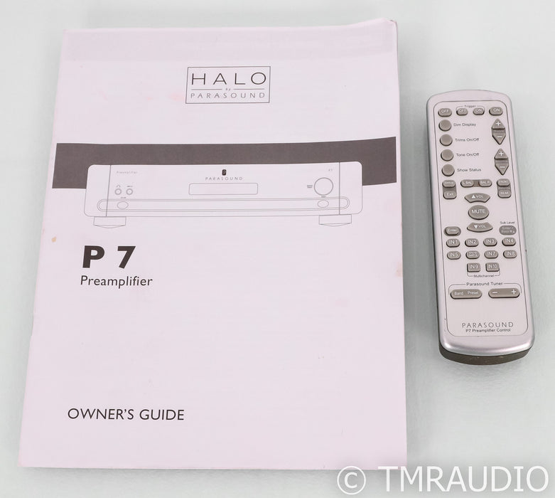 Parasound Halo P7 7.1 Channel Preamplifier; Black (No Remote)