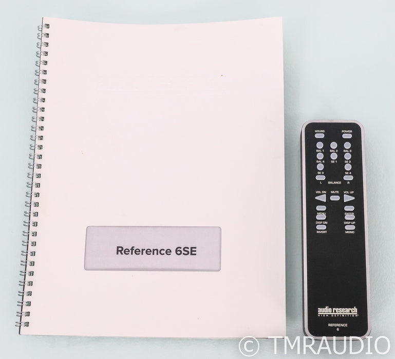 Audio Research 6SE Stereo Tube Preamplifier; Remote; Silver; Reference 6 SE