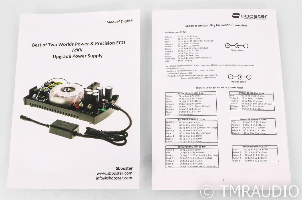 Sbooster BOTW P&P ECO MkII Linear Power Supply; 15-16.6v