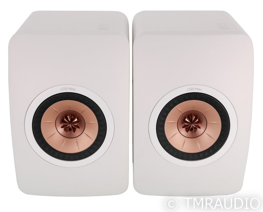 KEF LS50 Meta Bookshelf Speakers; White Pair; LS-50