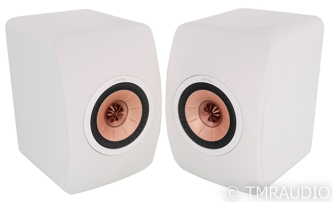 KEF LS50 Meta Bookshelf Speakers; White Pair; LS-50