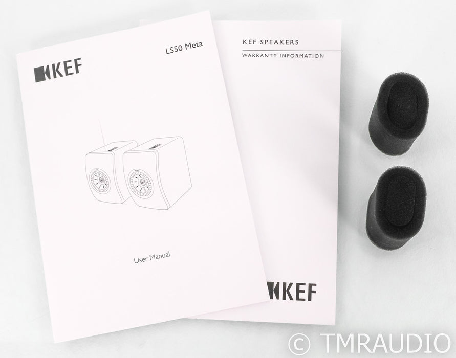 KEF LS50 Meta Bookshelf Speakers; White Pair; LS-50