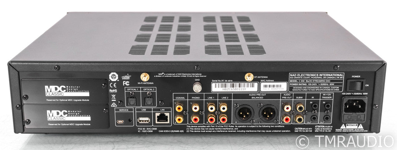NAD C 658 Wireless Streaming DAC; D/A Converter; Remote; BluOS