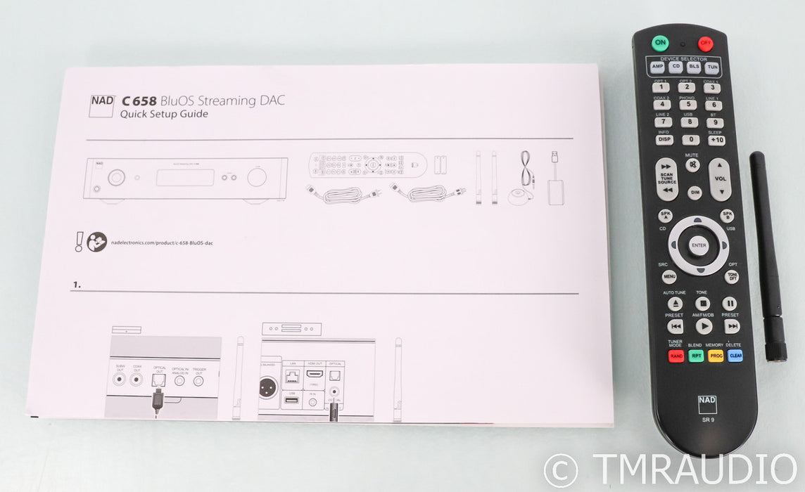 NAD C 658 Wireless Streaming DAC; D/A Converter; Remote; BluOS