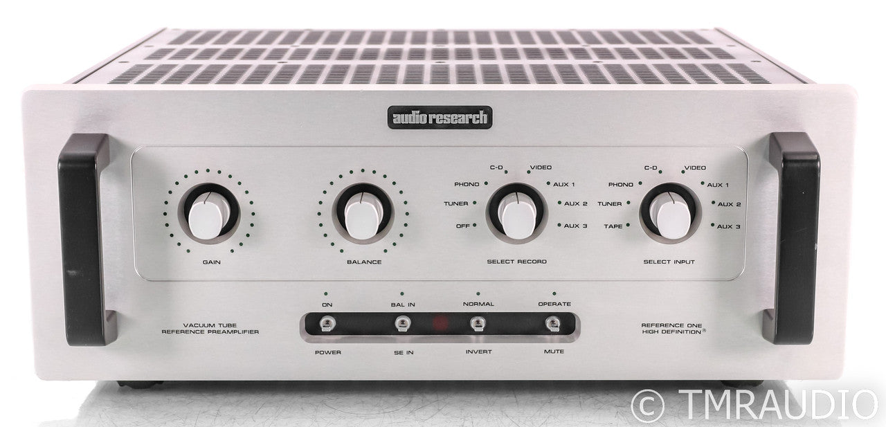 Audio Research Reference One Stereo Tube Preamplifier; Remote; Silver; REF1