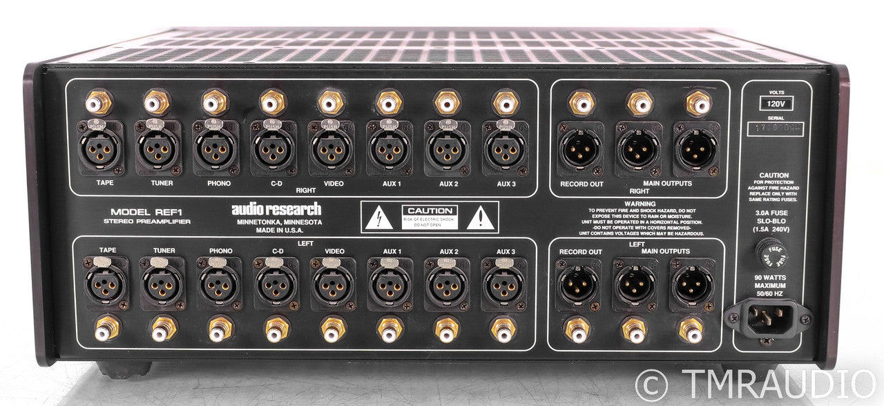 Audio Research Reference One Stereo Tube Preamplifier; Remote; Silver; REF1
