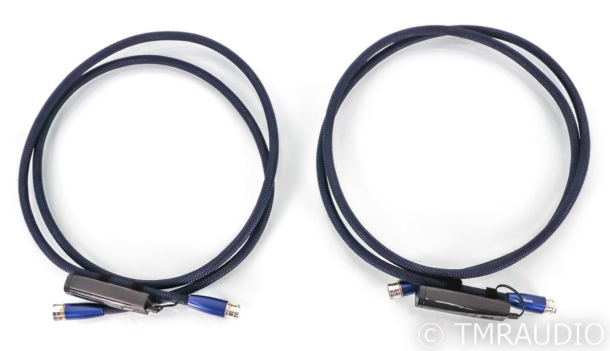 AudioQuest Water XLR Cables; 2m Pair Balanced Interconnects; 72v DBS