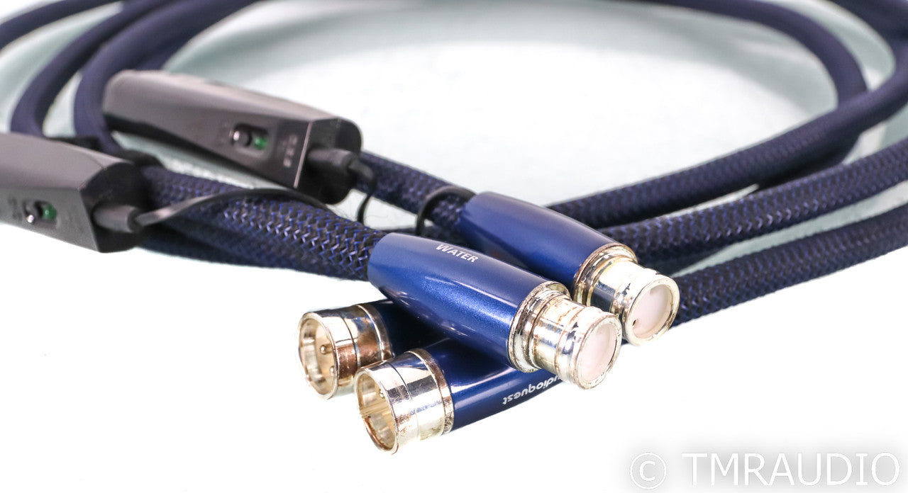 AudioQuest Water XLR Cables; 2m Pair Balanced Interconnects; 72v DBS