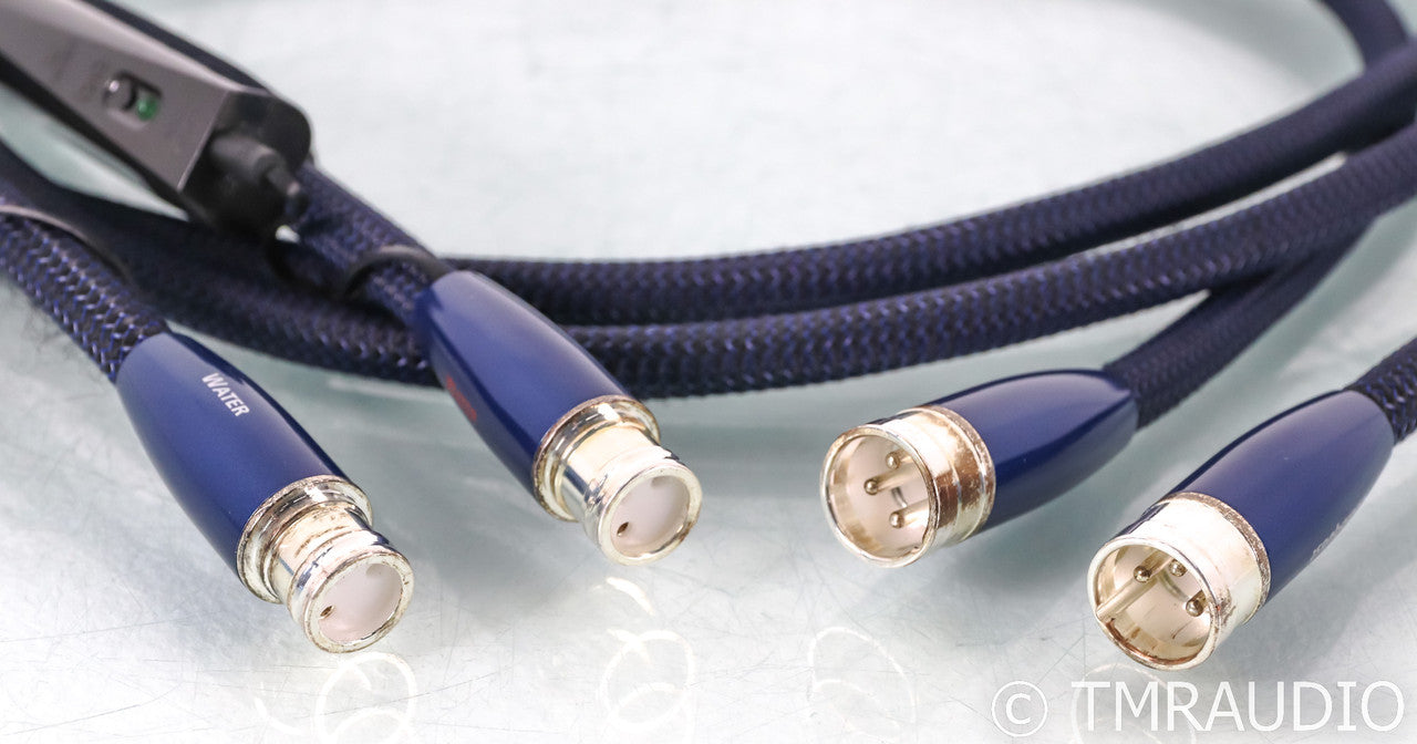 AudioQuest Water XLR Cables; 2m Pair Balanced Interconnects; 72v DBS