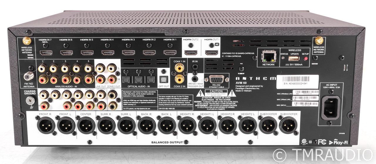 Anthem AVM-60 11.2 Channel Home Theatre Processor; Black; AVM60 (No Remote)