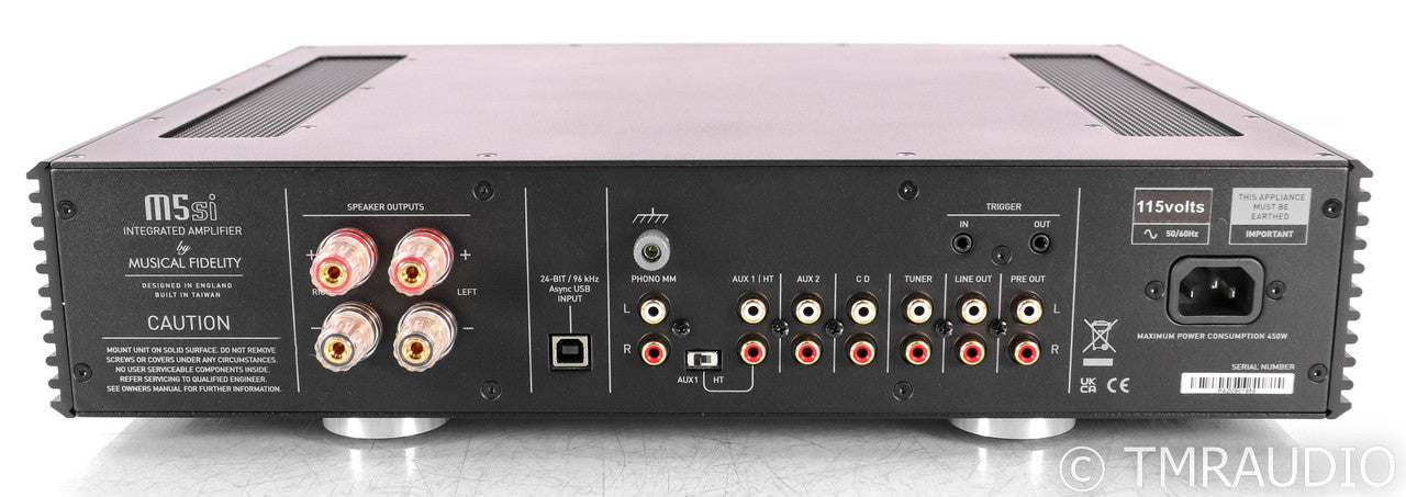 Musical Fidelity M5si Stereo Integrated Amplifier; Remote; MM Phono; Silver