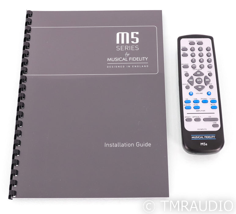 Musical Fidelity M5si Stereo Integrated Amplifier; Remote; MM Phono; Silver