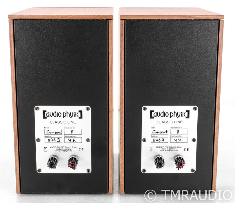Audio Physic Classic Line Compact Bookshelf Speakers; Walnut Pair