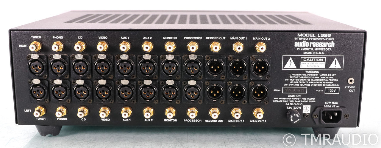 Audio Research LS26 Stereo Tube Hybrid Preamplifier; LS-26; Silver; Remote