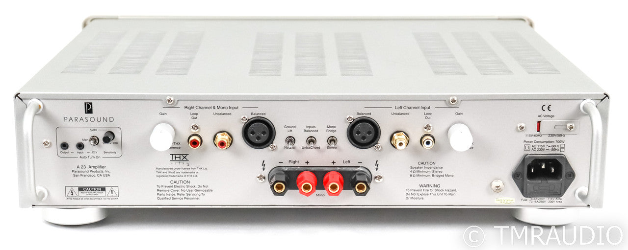 Parasound Halo A23 Stereo Power Amplifier; A-23; Silver