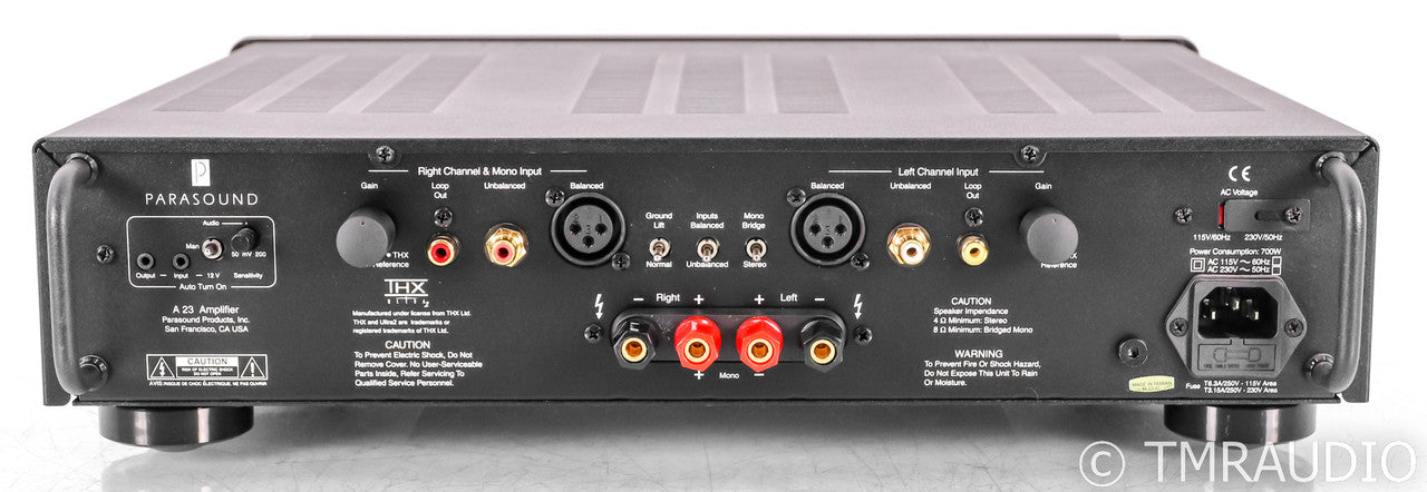Parasound Halo A23 Stereo Power Amplifier; Black